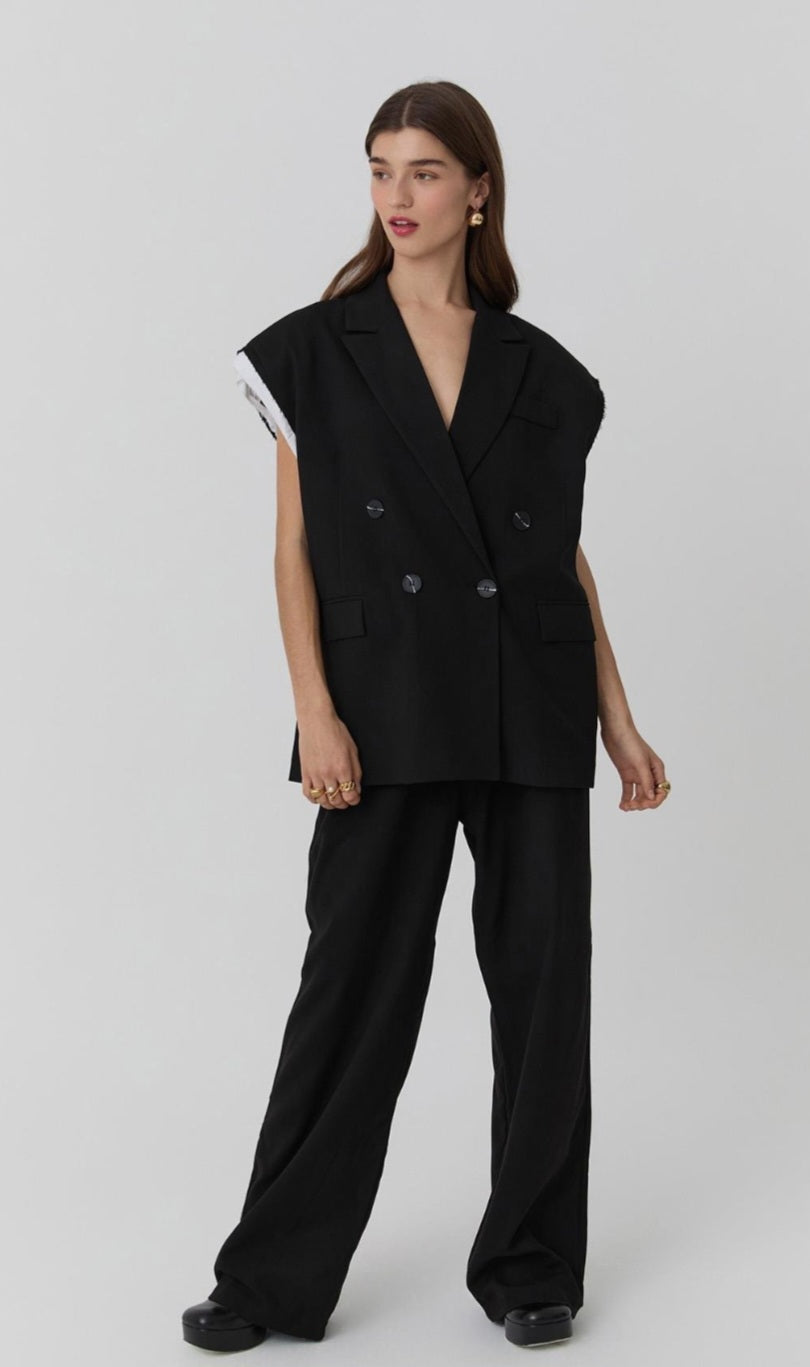 Open-Back Tailored Vest