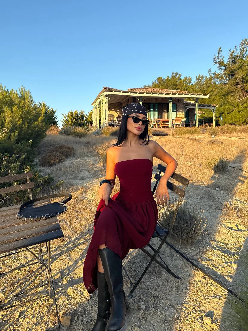 Sleevless Long Dress