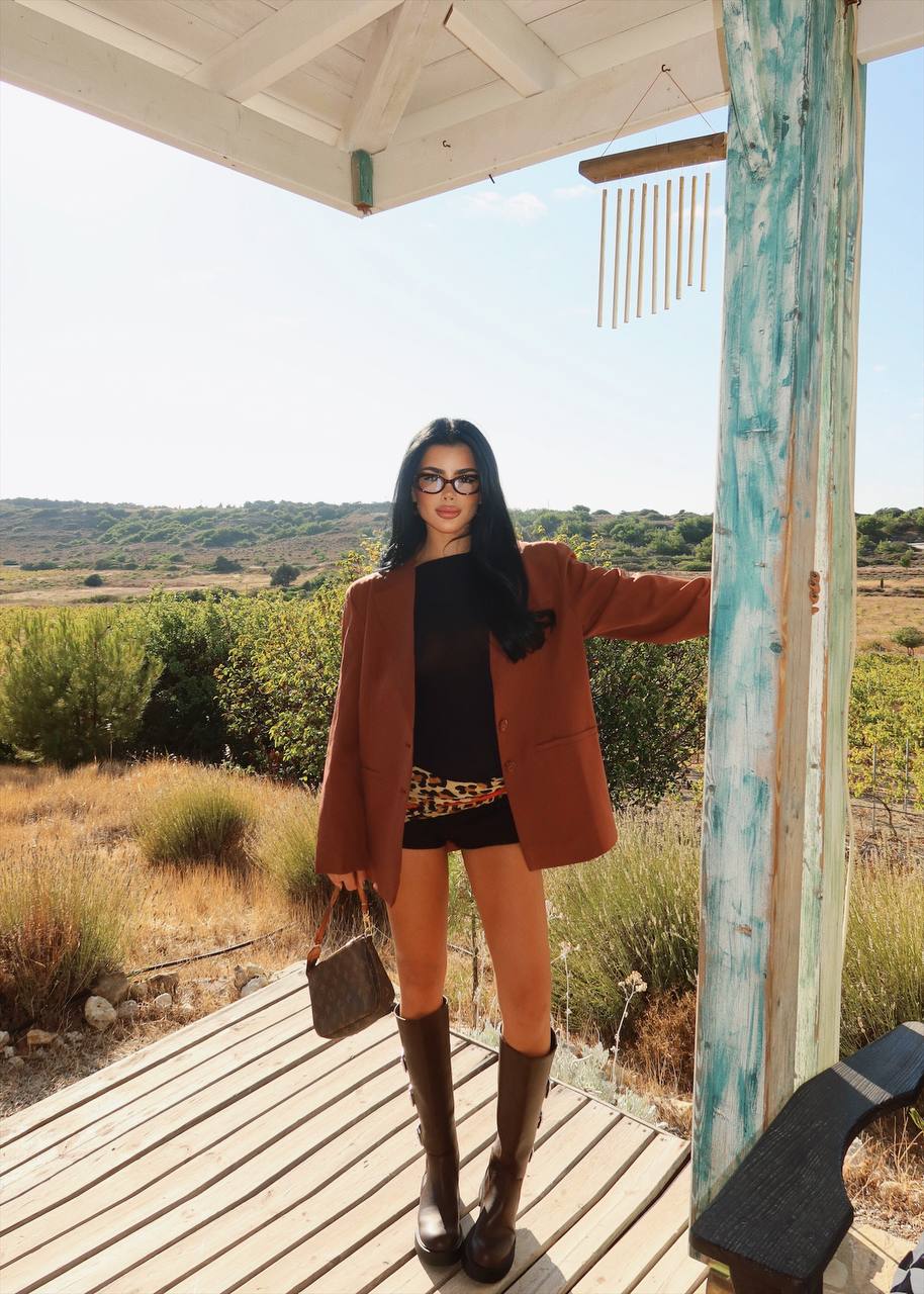 Mocha Oversize Blazer