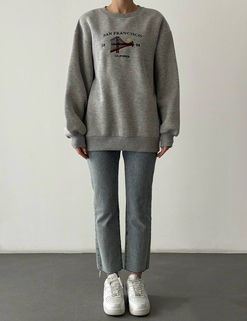 San Francisco Back-Zip Oversized Sweatshirt