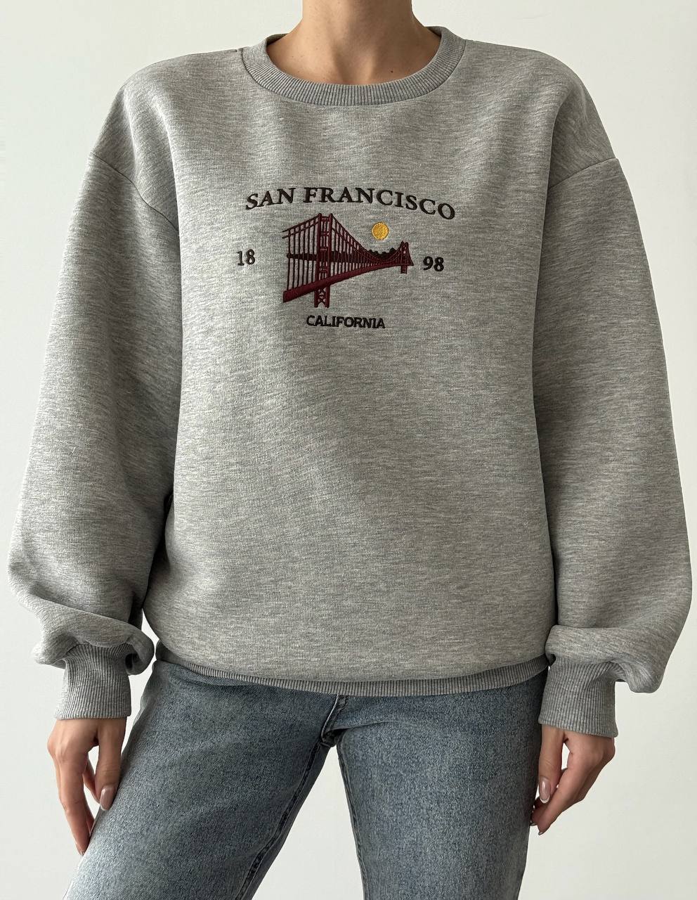 San Francisco Back-Zip Oversized Sweatshirt