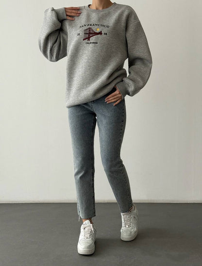 San Francisco Back-Zip Oversized Sweatshirt