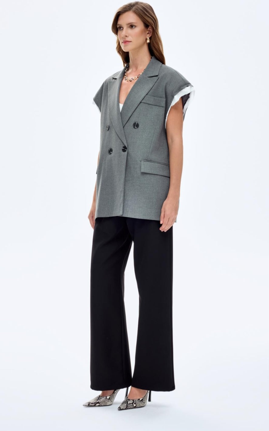 Open-Back Tailored Vest