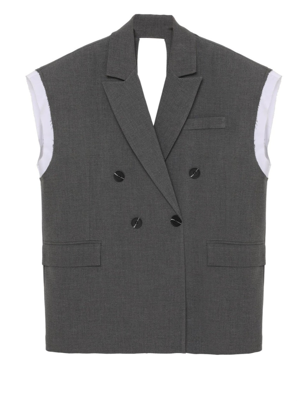 Open-Back Tailored Vest