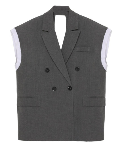 Open-Back Tailored Vest