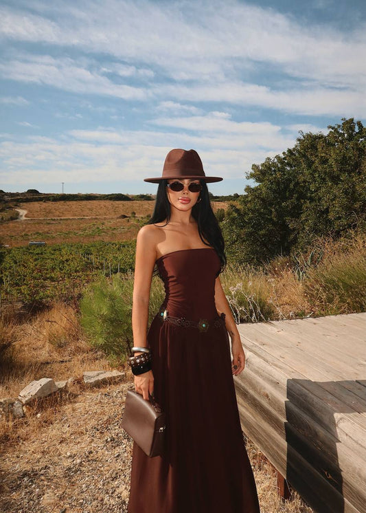 Sleevless Long Dress