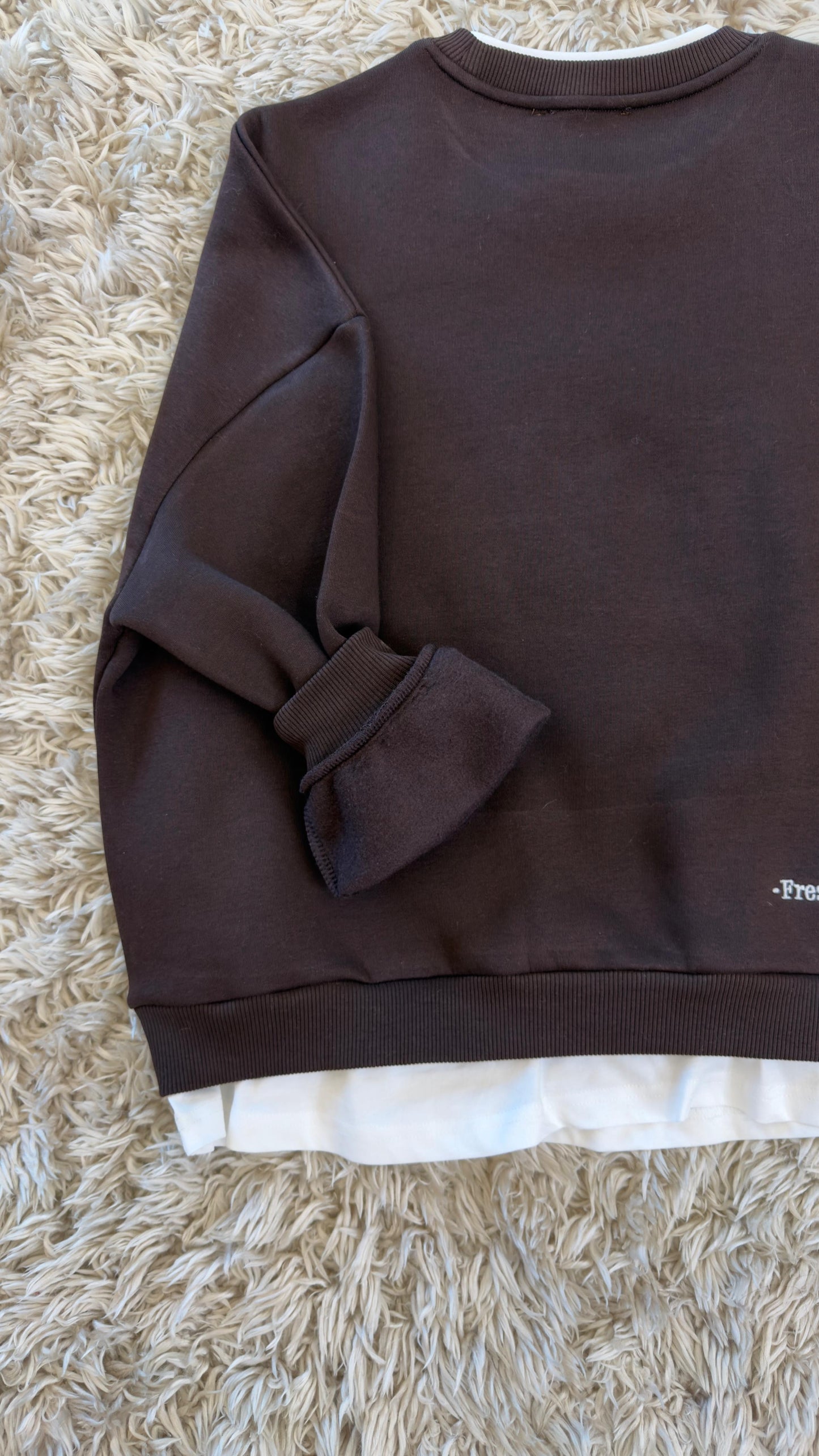 Janova Layered "1875" Fleece-Lined Sweatshirt