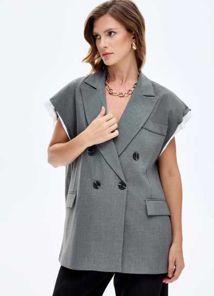 Open-Back Tailored Vest
