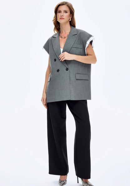 Open-Back Tailored Vest